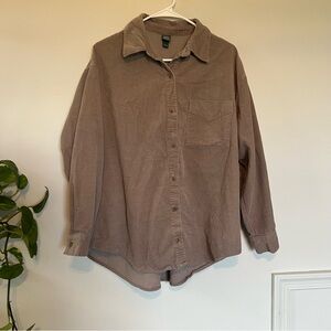 Wild Fable Women’s Corduroy Shirt Size L